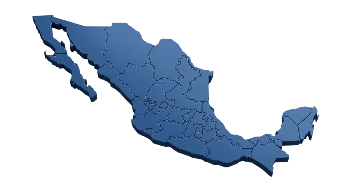Contenido por estado para los 32 estados de México